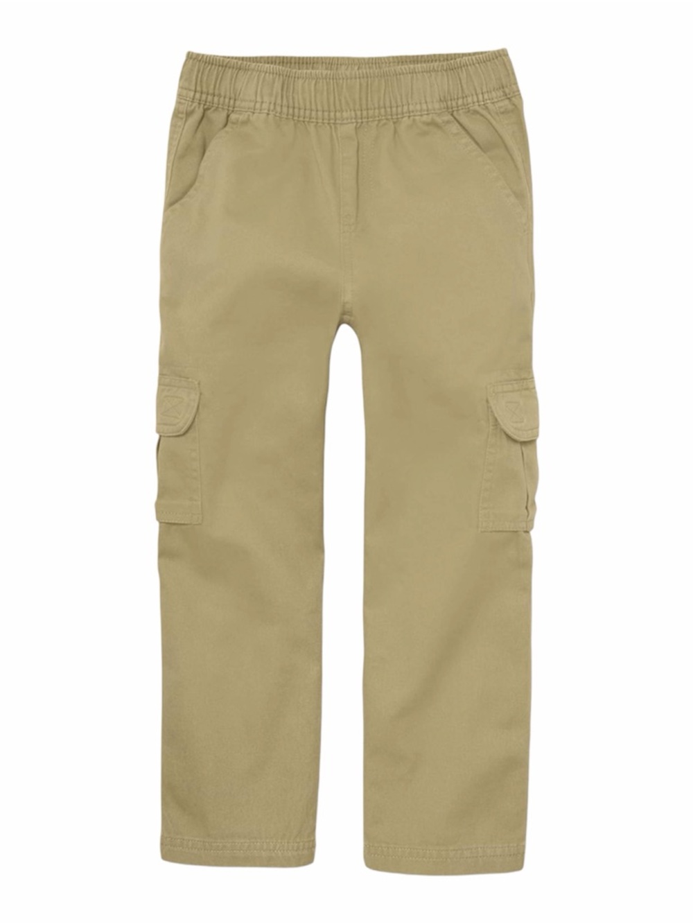 The Children's Place Boys 16 Slim Khaki Uniform Mid Rise Pull on Cargo Pants D1